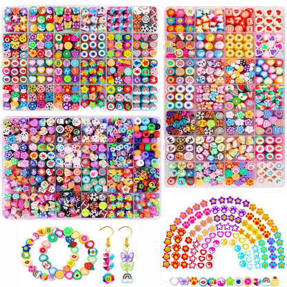 Polymer Clay Beads Kit - 24 Styles for Bracelet and Necklaces