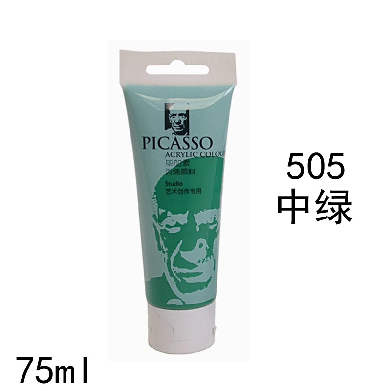 75ml Acrylic Paint Rich Pigments for Canvas. Wood, Watercolor or Multimedia Paper