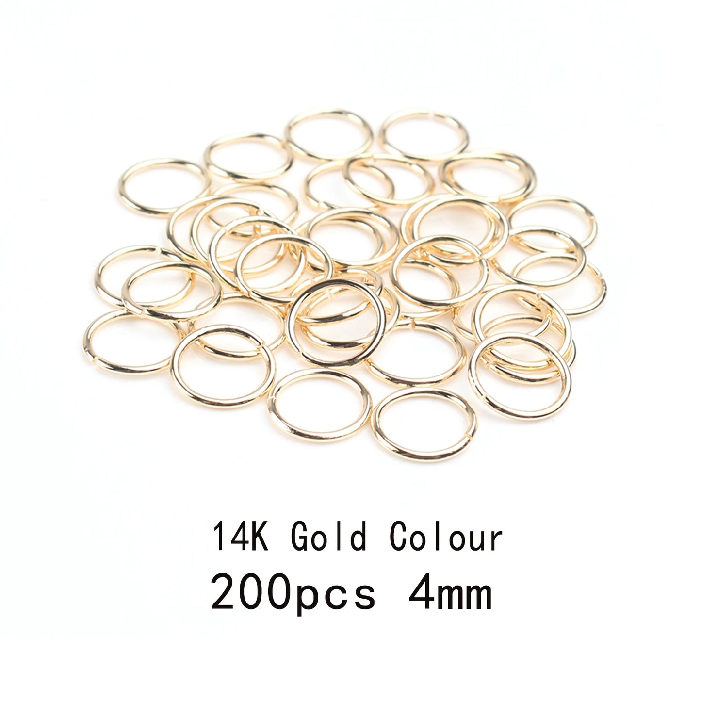 3-12mm Gold, Silver, or Bronze Jump Rings, Connectors Loops, Open Jump Rings