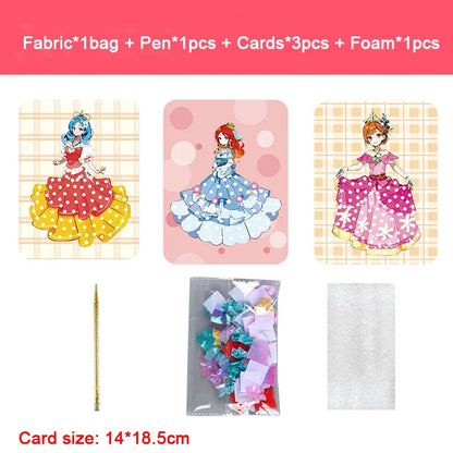 Children's Fabric Art - Poke and Puncture Painting for Kids