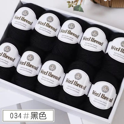 500g Box Set of Skin-friendly 4ply Merino Wool Yarn