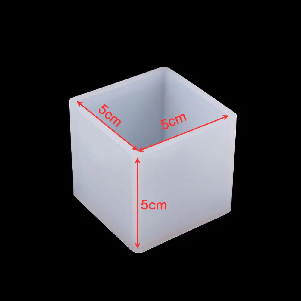 Silicone Cylinder, Hexagon, Square, Rectangle or Cuboid Resin Molds or Candle Making Molds - Different Sizes Available