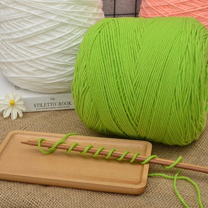 1000g 8-strand 100% Milk Cotton Yarn