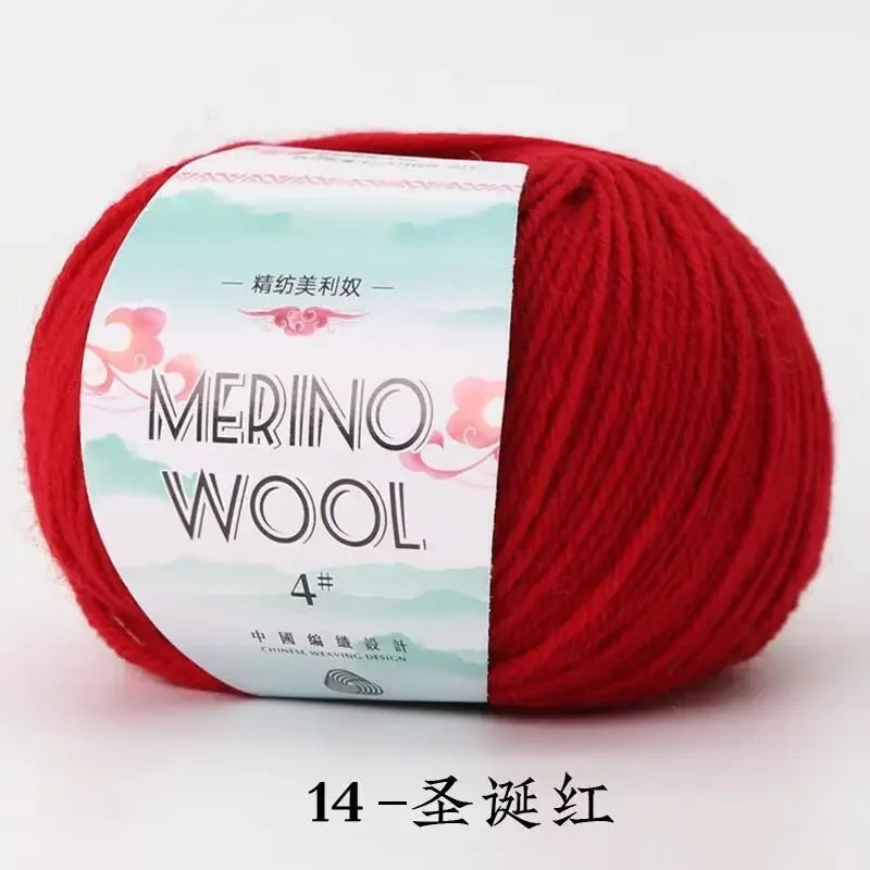 50g/roll Merino Wool Yarn - 130M