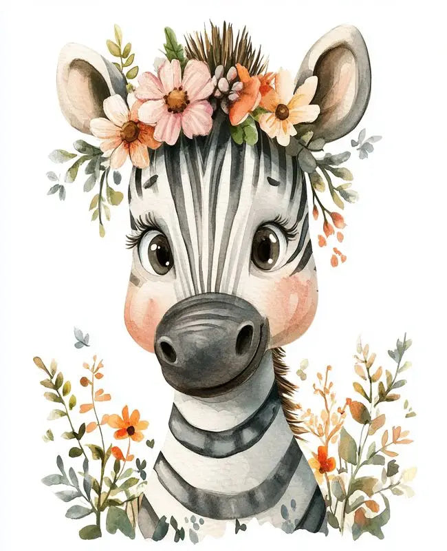 Cute Animals Paint By Number Kits - Perfect for a nursery and child's room