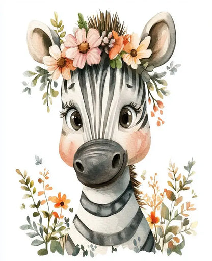 Cute Animals Paint By Number Kits - Perfect for a nursery and child's room