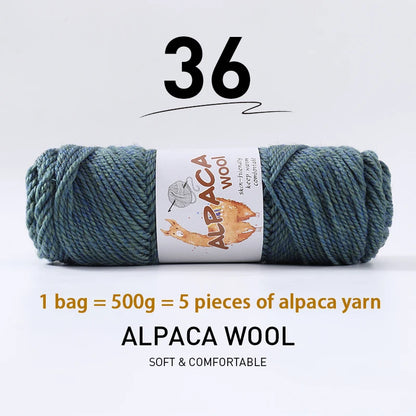 500g (5 pieces) High-Quality Alpaca Wool