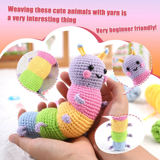 Caterpillar Crochet Kit - 2 Styles