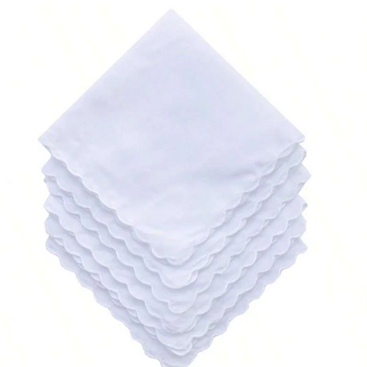 6pcs Cotton Hanky for DIY Embroidery - Wonderful Gift