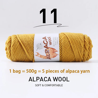 500g (5 pieces) High-Quality Alpaca Wool