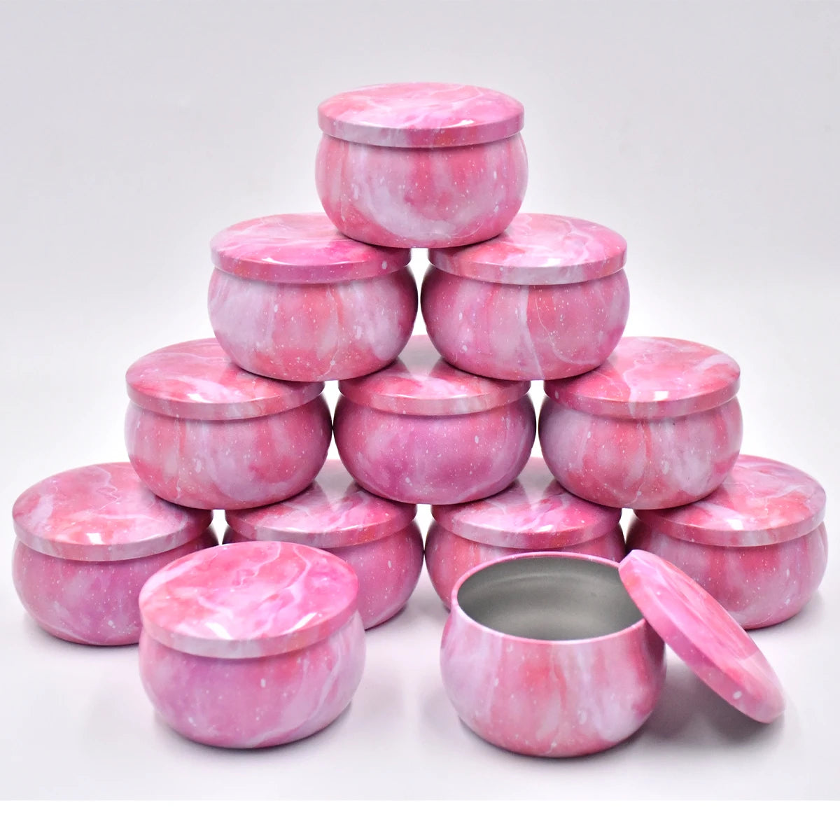 12pcs Empty Candle Tins, 4oz for Candle Making