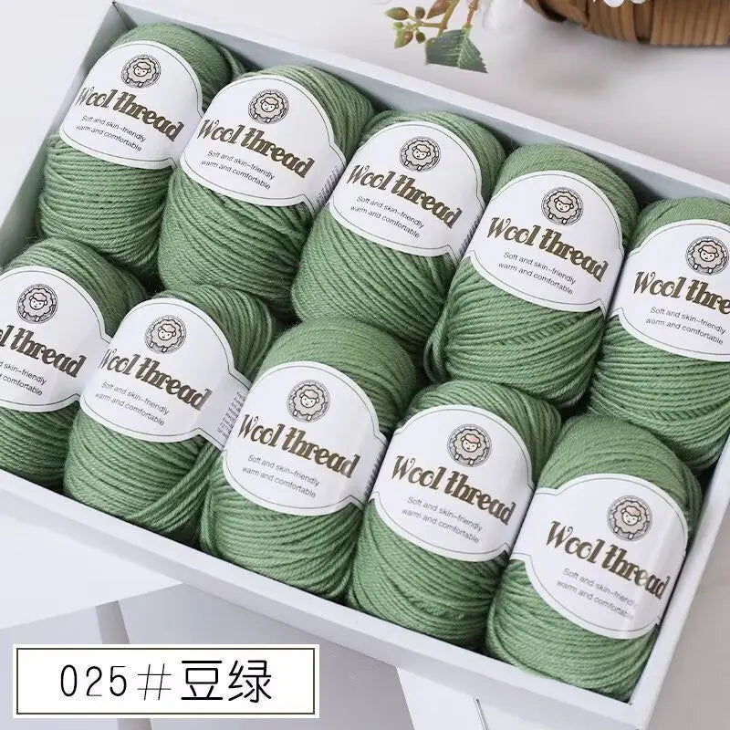 500g Box Set of Skin-friendly 4ply Merino Wool Yarn