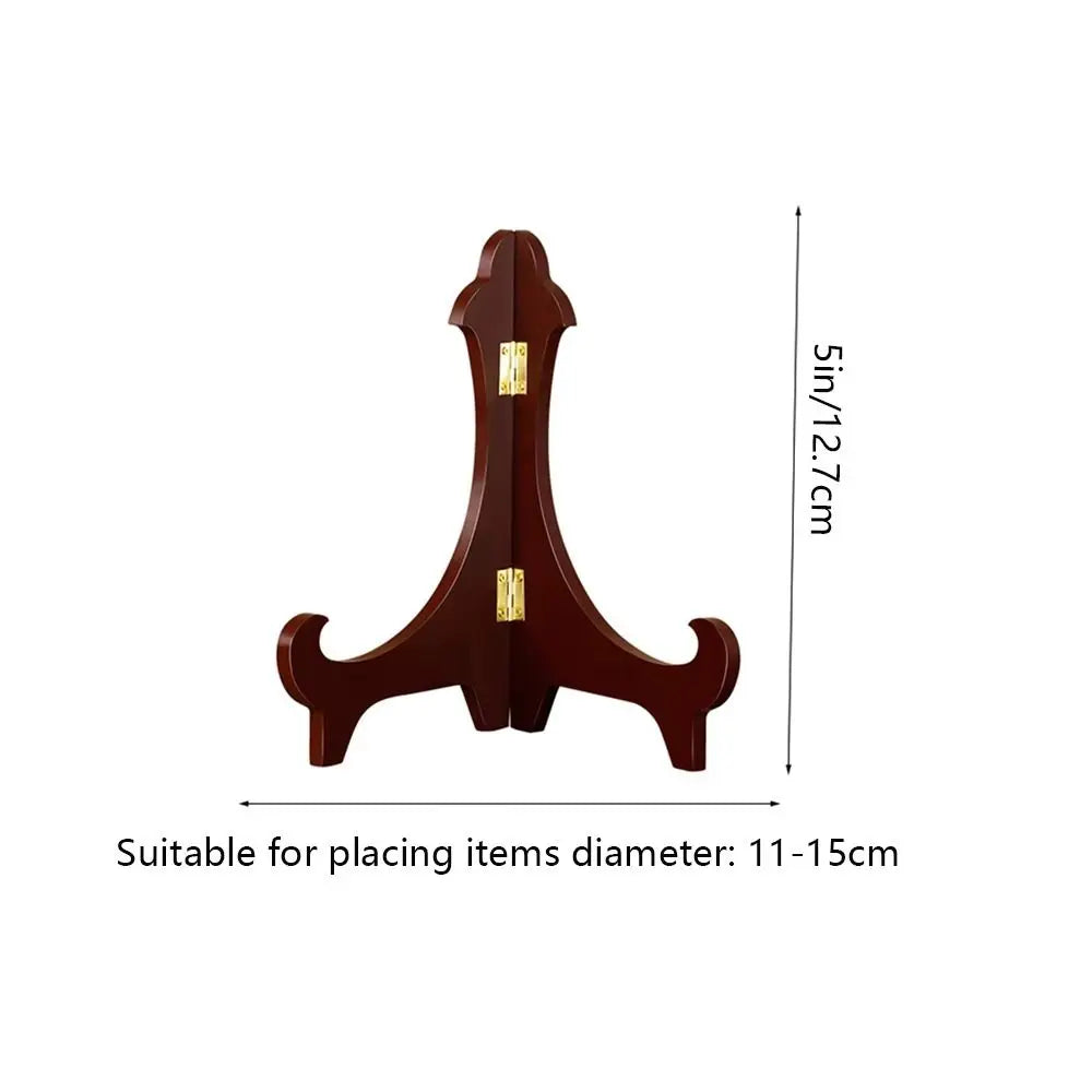 Universal Wooden Decorative Foldable Adjustable Home Decor Display Stand Easel Storage Rack Plate Rack
