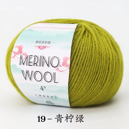 50g/roll Merino Wool Yarn - 130M