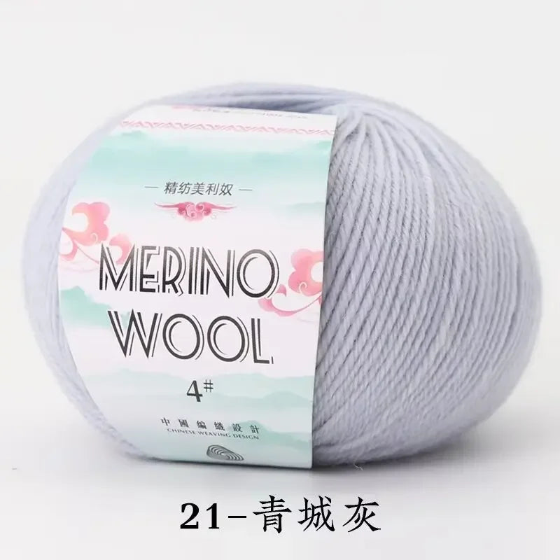 50g/roll Merino Wool Yarn - 130M