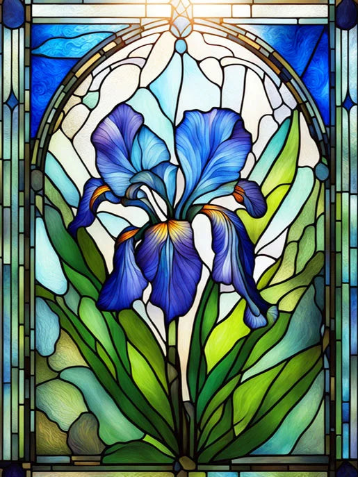 Diamond Painting Kits of Flowers, Different Sizes Available in a Round or Rectangle Shape