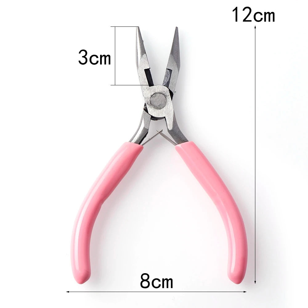 Stainless Steel Needle Nose Pliers for Jewelry Making - Round Nose for Cutting Wire
