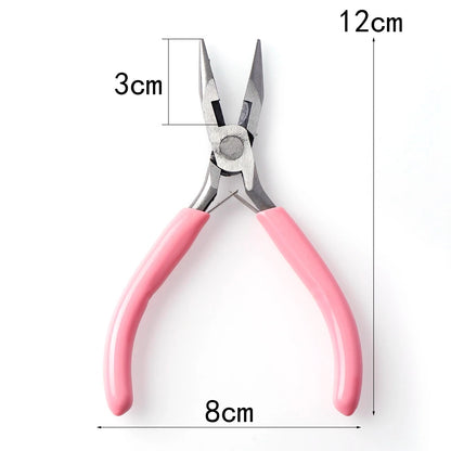 Stainless Steel Needle Nose Pliers for Jewelry Making - Round Nose for Cutting Wire