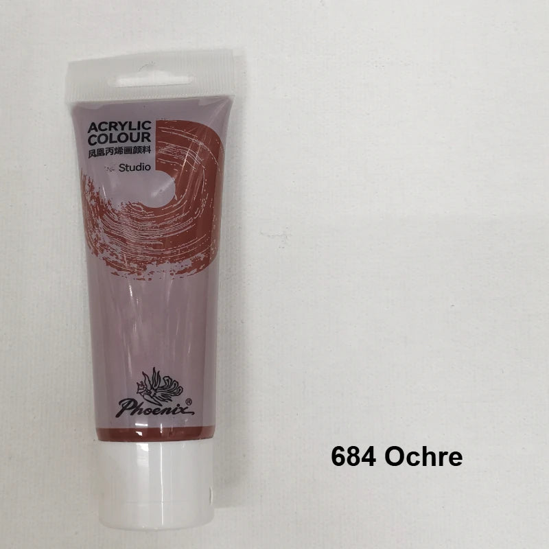 75ml Acrylic Paint Rich Pigments for Canvas. Wood, Watercolor or Multimedia Paper