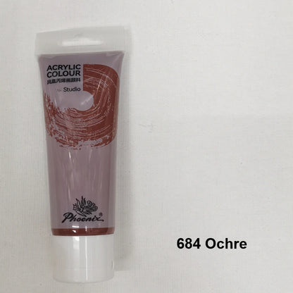 75ml Acrylic Paint Rich Pigments for Canvas. Wood, Watercolor or Multimedia Paper