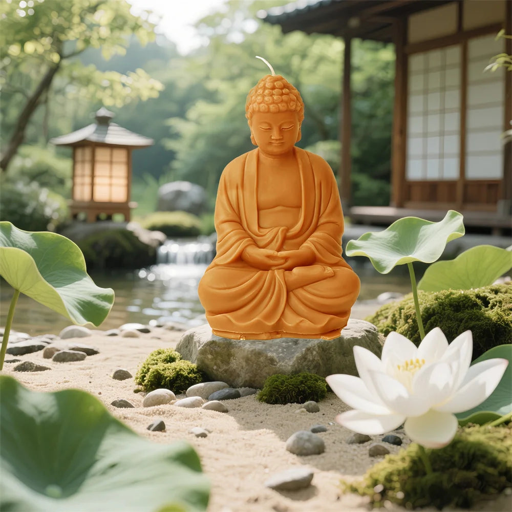 2 Sizes of Buddha Silicone Molds for Candle Making