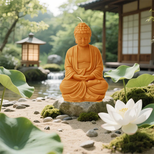 2 Sizes of Buddha Silicone Molds for Candle Making