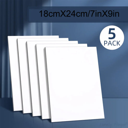 Canvas Boards for Painting - 5 pack, 7x9"