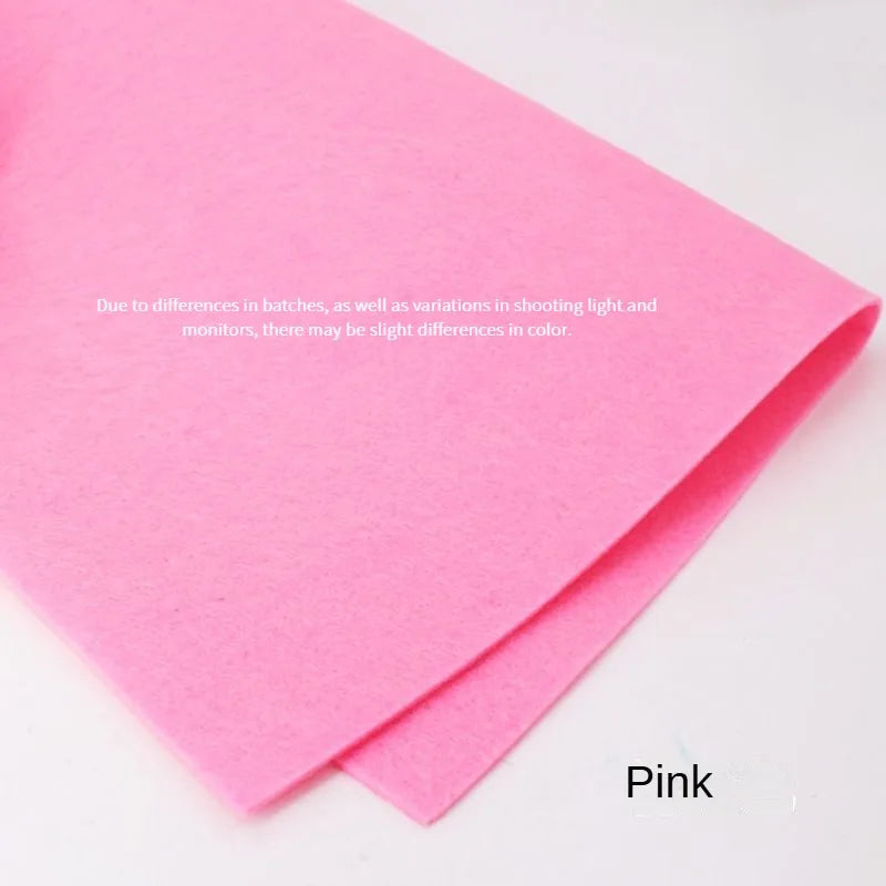 Pink felt fabric 50x50cm