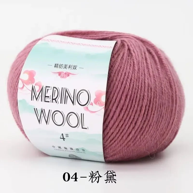 50g/roll Merino Wool Yarn - 130M