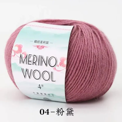 50g/roll Merino Wool Yarn - 130M