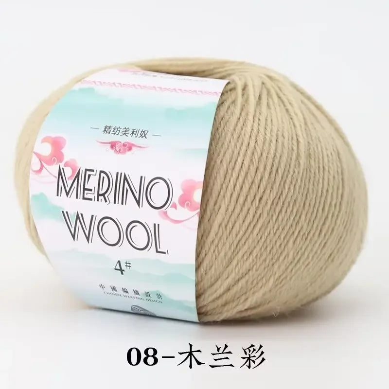50g/roll Merino Wool Yarn - 130M