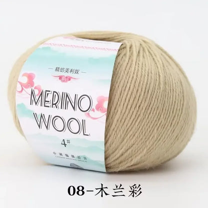 50g/roll Merino Wool Yarn - 130M