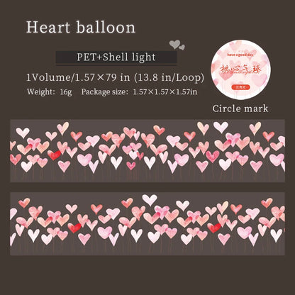 40mmx2m Decoration Adhesive Heart Tape