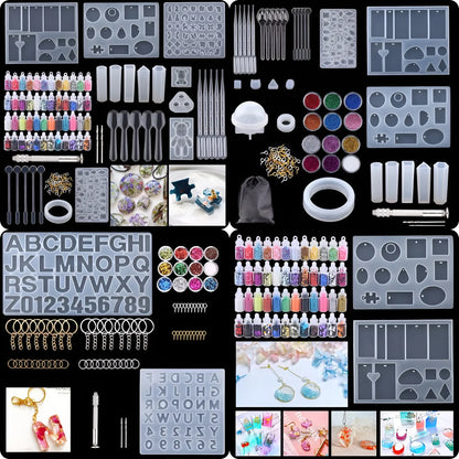 Silicone Molds Kit for Resin Jewelry Casting