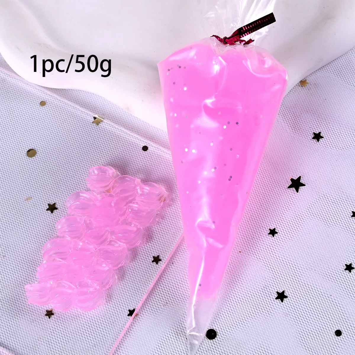 50g Crystal Clear Jelly Glue for DIY Crafts | Simulated Cream Glue | Phone Case Decoration, Party Favors, Art Supplies (Non-Toxi