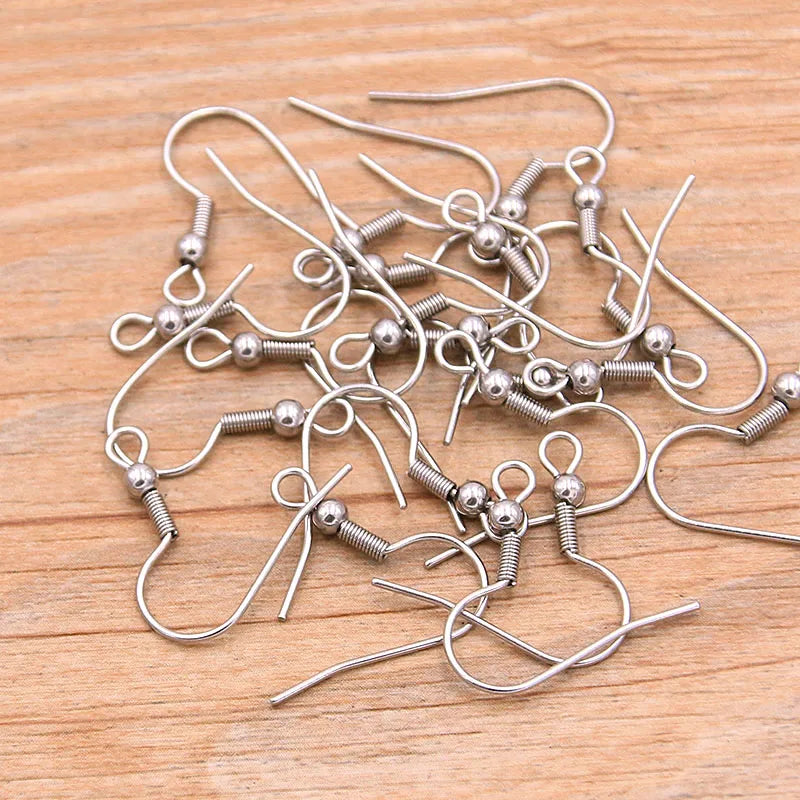 50PCS Gold and Stainless Steel Earring Wires