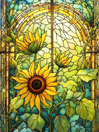 Diamond Painting Kits of Flowers, Different Sizes Available in a Round or Rectangle Shape