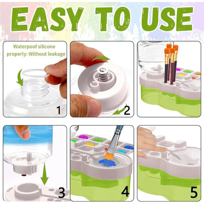 Multi-function paint brush cleaner