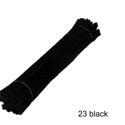 50pcs Colorful Chenille Stems Pipe Cleaners - Choose mixed or individual colors