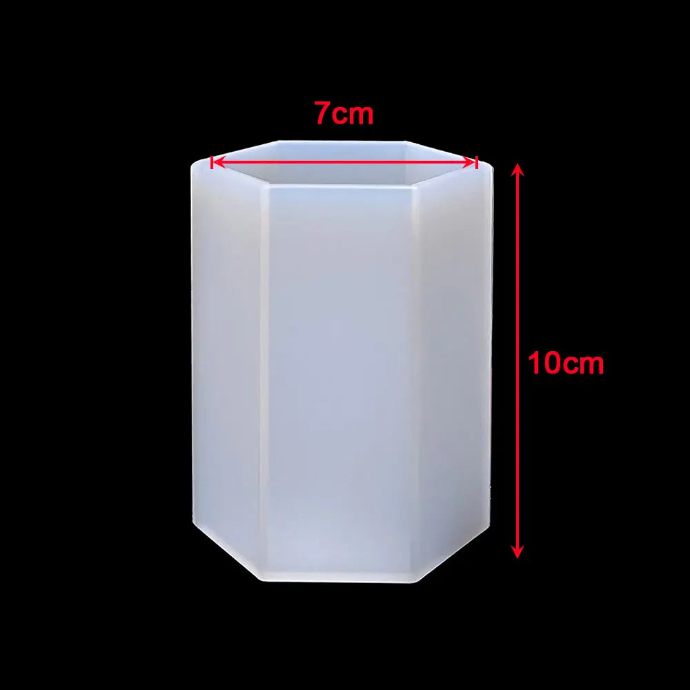 Silicone Cylinder, Hexagon, Square, Rectangle or Cuboid Resin Molds or Candle Making Molds - Different Sizes Available
