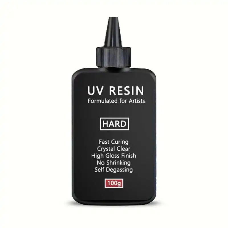 UV Resin-100/500g  Crystal Clear Ultraviolet Curing UV Resin Kit with Light for Jewelry Making