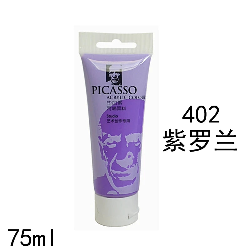 75ml Acrylic Paint Rich Pigments for Canvas. Wood, Watercolor or Multimedia Paper