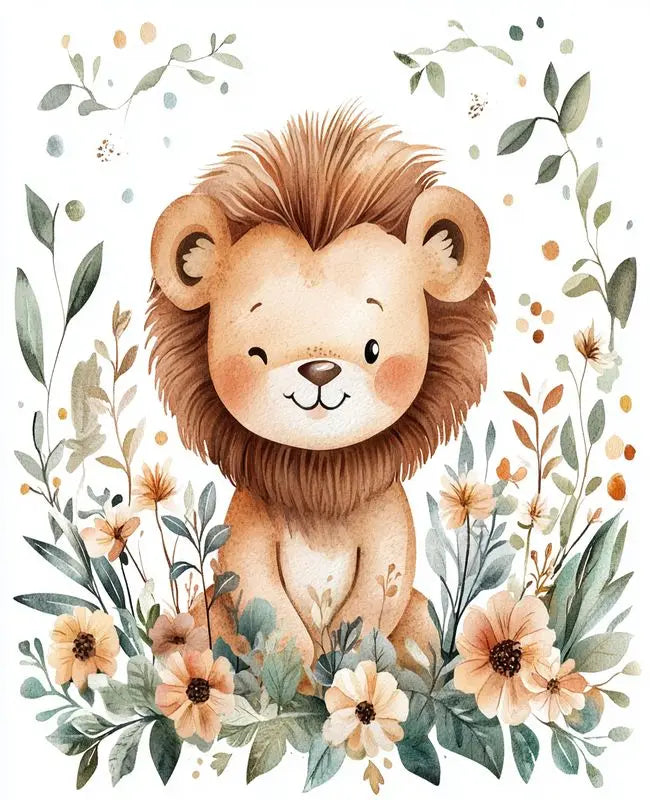 Cute Animals Paint By Number Kits - Perfect for a nursery and child's room