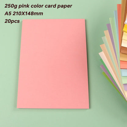 20 Pieces of Card Stock Colored Paper for Scrapbooking