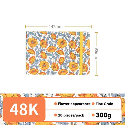 32k/48k Watercolor Paper Journal - Fabric Cover