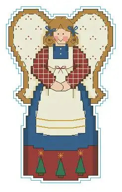 Angel Cross Stitched figure