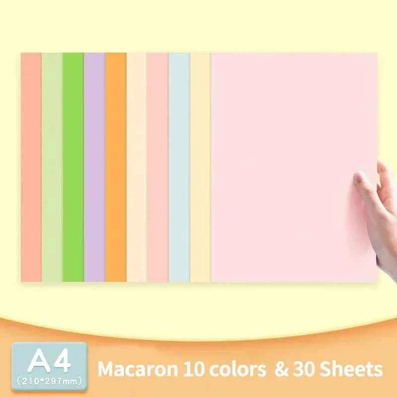 30 Sheets of Macaron Mixed Color A4 Card Stock
