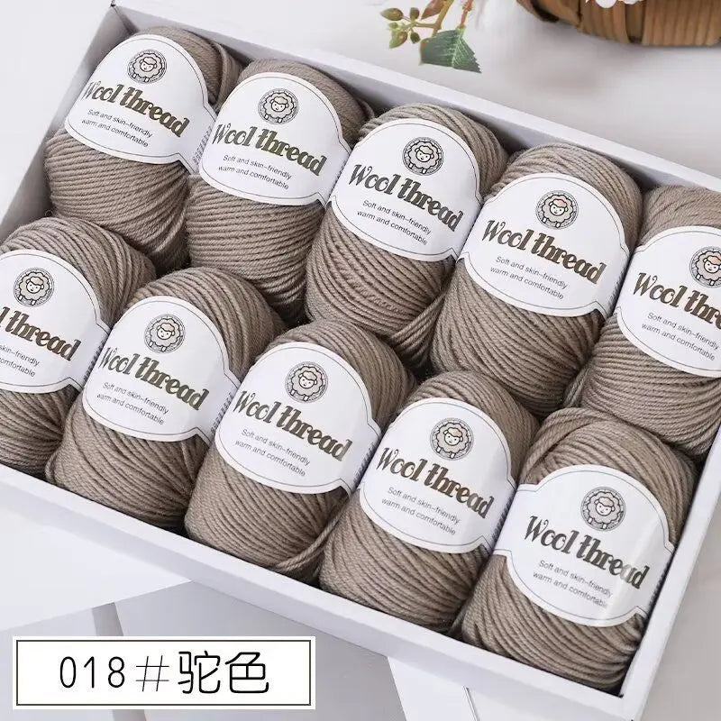 500g Box Set of Skin-friendly 4ply Merino Wool Yarn