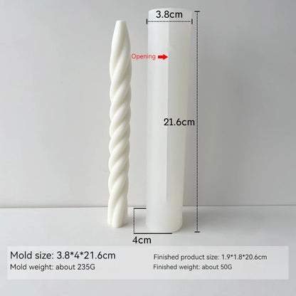 Taper Silicone Molds for Candle Making: 16  Styles - 1 option for a 61 meter Roll of Cotton Wick
