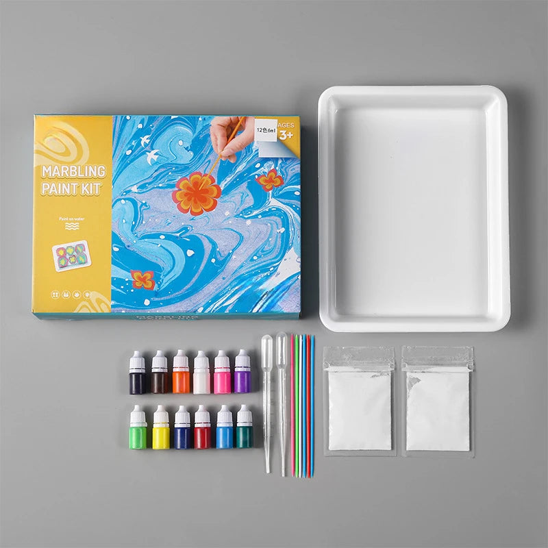 Kids Marbling Paint Kit Great Gift for all ages